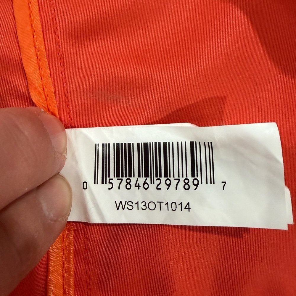 Joe Fresh Women’s Orange/Coral Water-Resistant Jacket with Hood - Picture 11 of 13